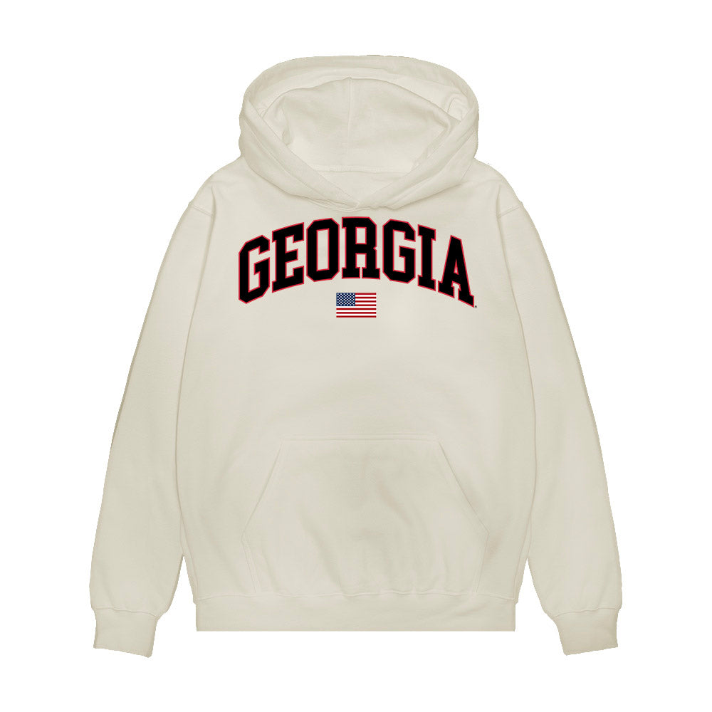 Georgia - NCAA Softball : Katelin Smith - USA Raglan Premium Hooded Sweatshirt-0