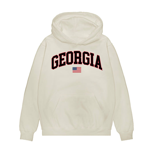 Georgia - NCAA Softball : Esther White - USA Raglan Premium Hooded Sweatshirt-0