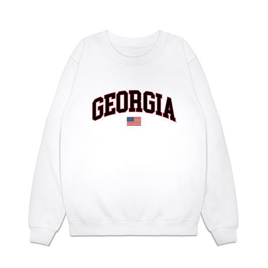 Georgia - NCAA Softball : Emma Castorri - USA Raglan Premium Crewneck Sweatshirt-0