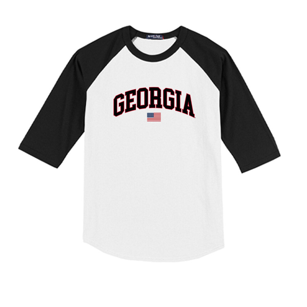 Georgia - NCAA Softball : Sarah Gordon - USA Raglan Youth Raglan T-Shirt-0