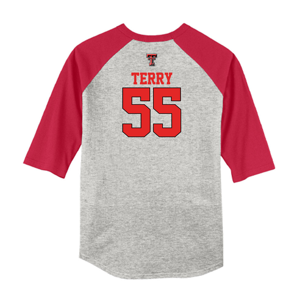 Texas Tech - NCAA Softball : Kaitlyn Terry - USA Raglan Shirt-1
