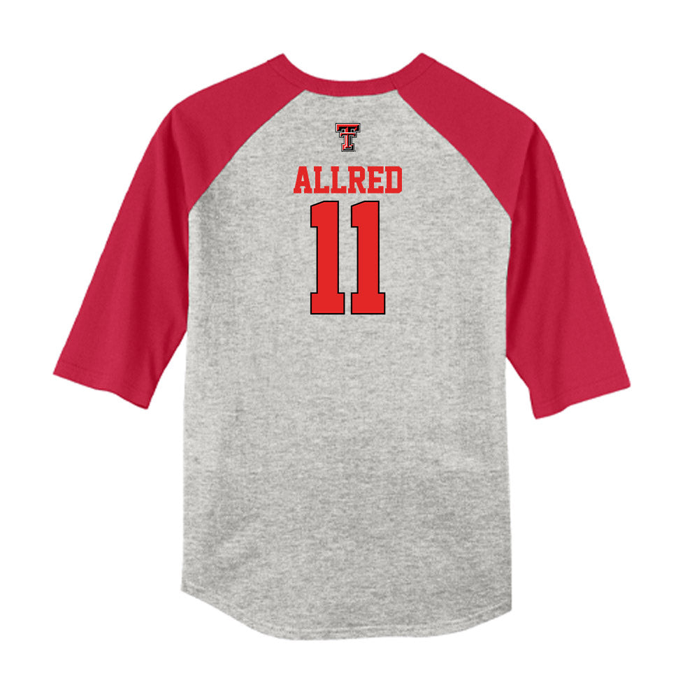 Texas Tech - NCAA Softball : Lauren Allred - USA Raglan Shirt-1