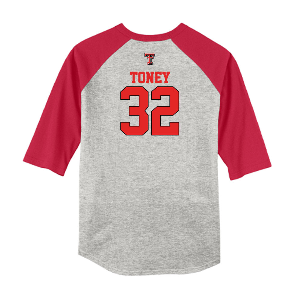 Texas Tech - NCAA Softball : Hailey Toney - USA Raglan Shirt-1