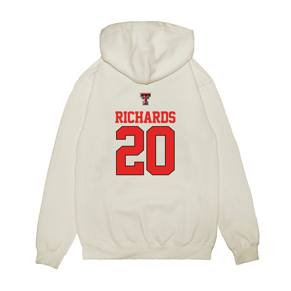 Texas Tech - NCAA Softball : Mia Richards - USA Premium Hooded Sweatshirt-1