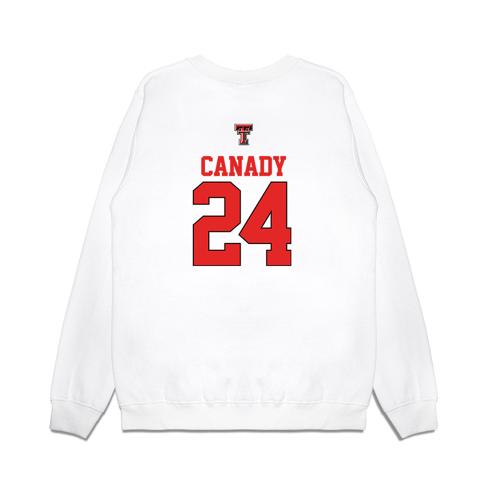 Texas Tech - NCAA Softball : NiJaree Canady - USA Premium Crewneck Sweatshirt-1