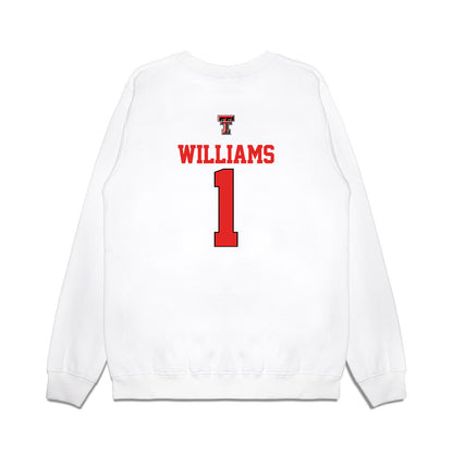 Texas Tech - NCAA Softball : Mia Williams - USA Premium Crewneck Sweatshirt-1