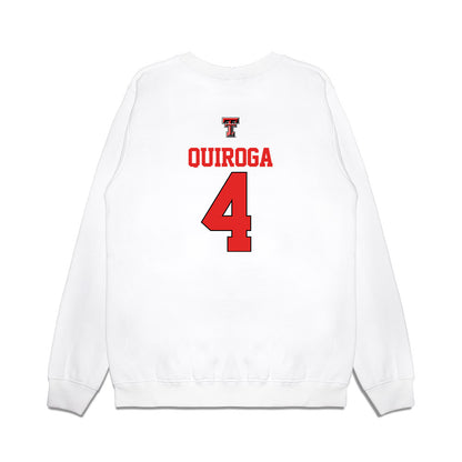 Texas Tech - NCAA Softball : Isabel Quiroga - USA Premium Crewneck Sweatshirt-1