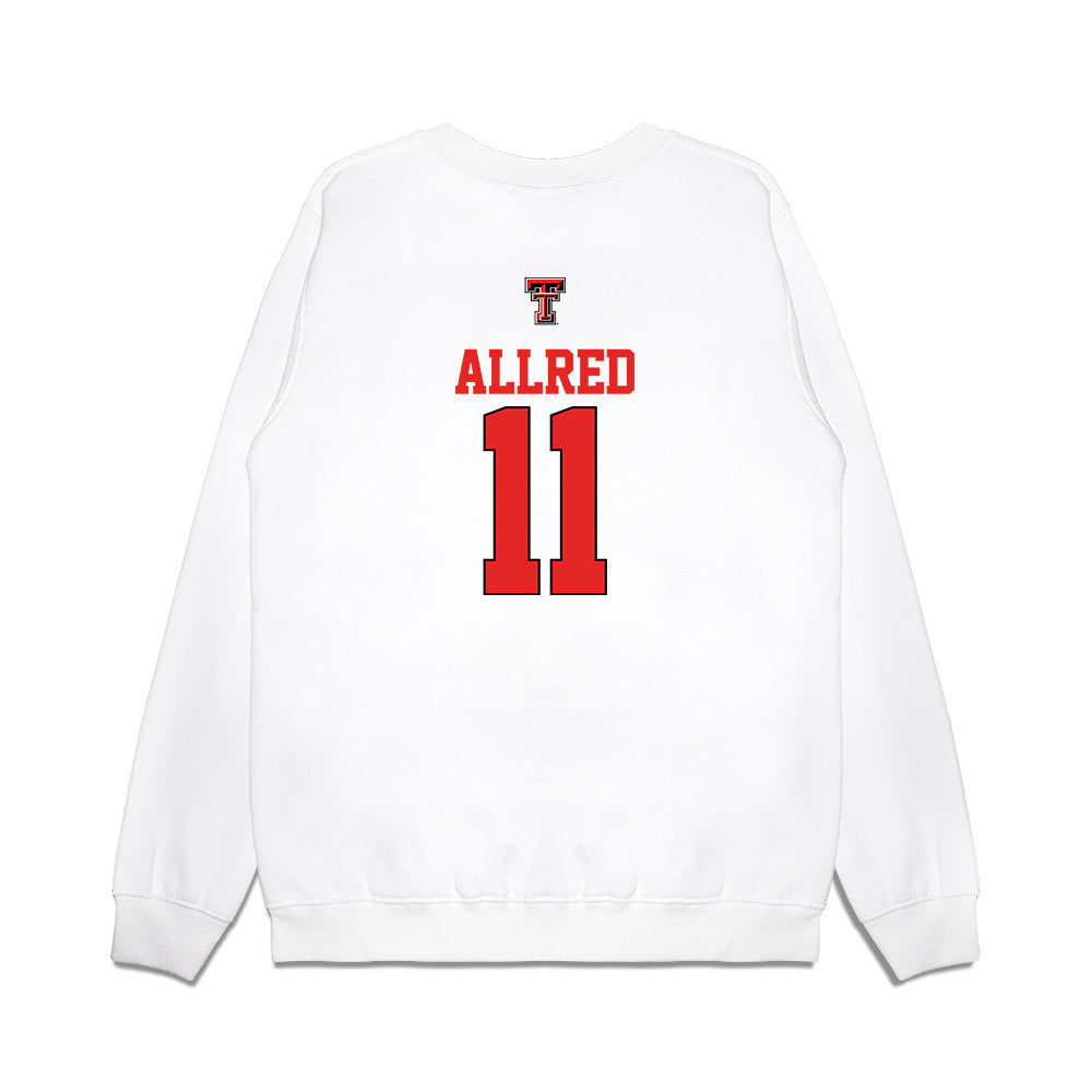 Texas Tech - NCAA Softball : Lauren Allred - USA Premium Crewneck Sweatshirt-1