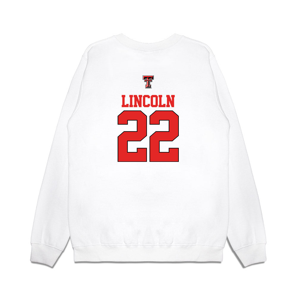 Texas Tech - NCAA Softball : Samantha Lincoln - USA Premium Crewneck Sweatshirt-1