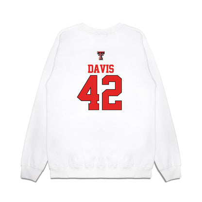 Texas Tech - NCAA Softball : Mihyia Davis - USA Premium Crewneck Sweatshirt-1