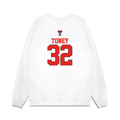 Texas Tech - NCAA Softball : Hailey Toney - USA Premium Crewneck Sweatshirt-1
