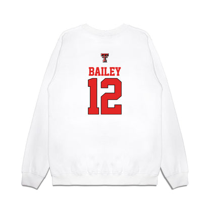 Texas Tech - NCAA Softball : Ellie Bailey - USA Premium Crewneck Sweatshirt-1