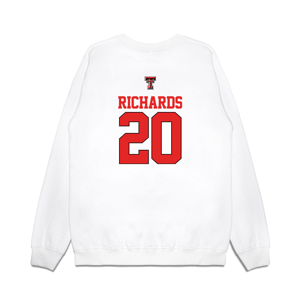 Texas Tech - NCAA Softball : Mia Richards - USA Premium Crewneck Sweatshirt-1