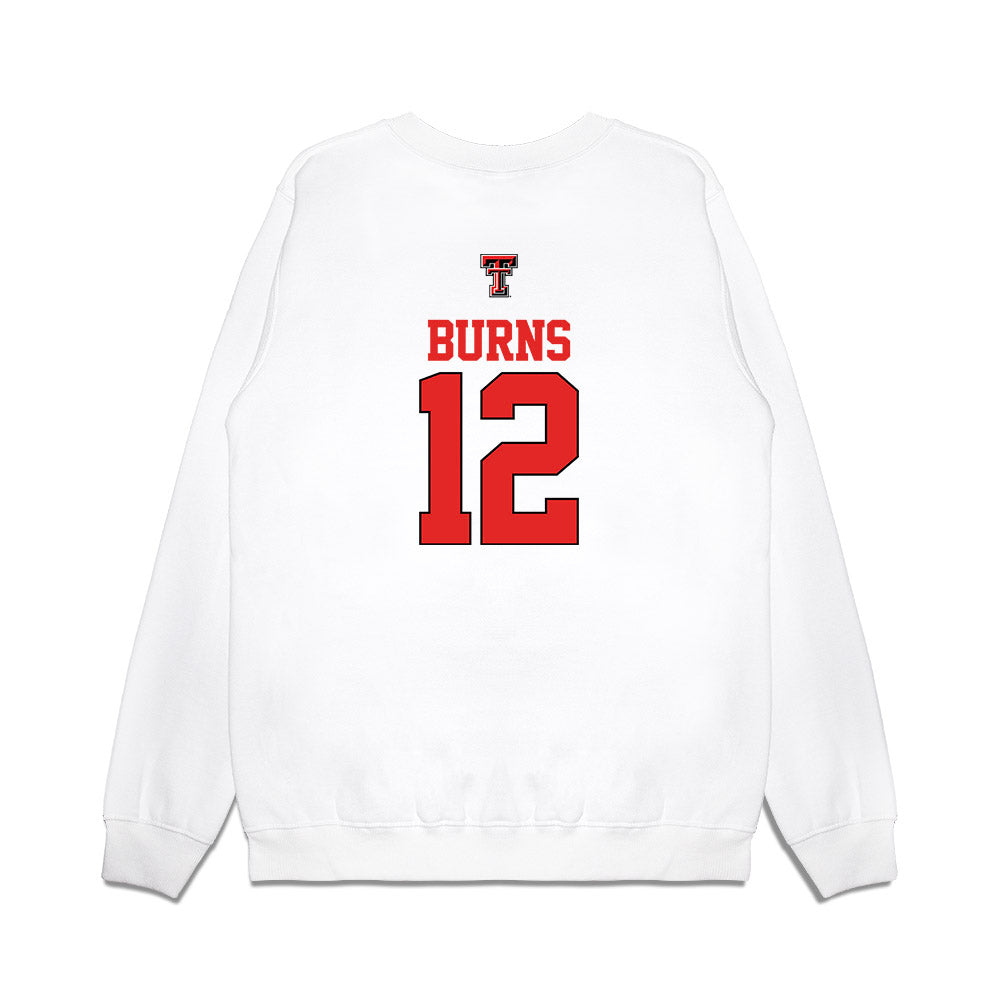Texas Tech - NCAA Softball : Jasmyn Burns - USA Premium Crewneck Sweatshirt-1