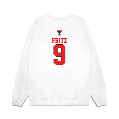 Texas Tech - NCAA Softball : Kendall Fritz - USA Premium Crewneck Sweatshirt-1