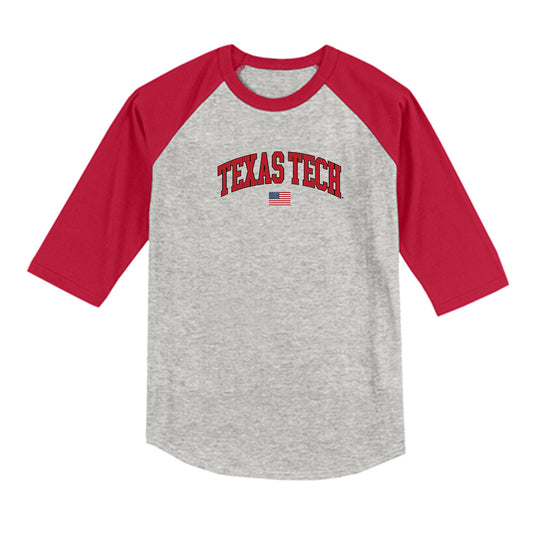 Texas Tech - NCAA Softball : Demi Elder - USA Raglan Shirt-0