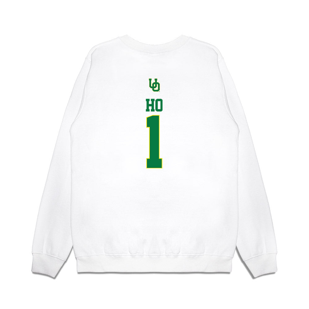 Oregon - NCAA Softball : Taryn Ho - USA Premium Crewneck Sweatshirt-1