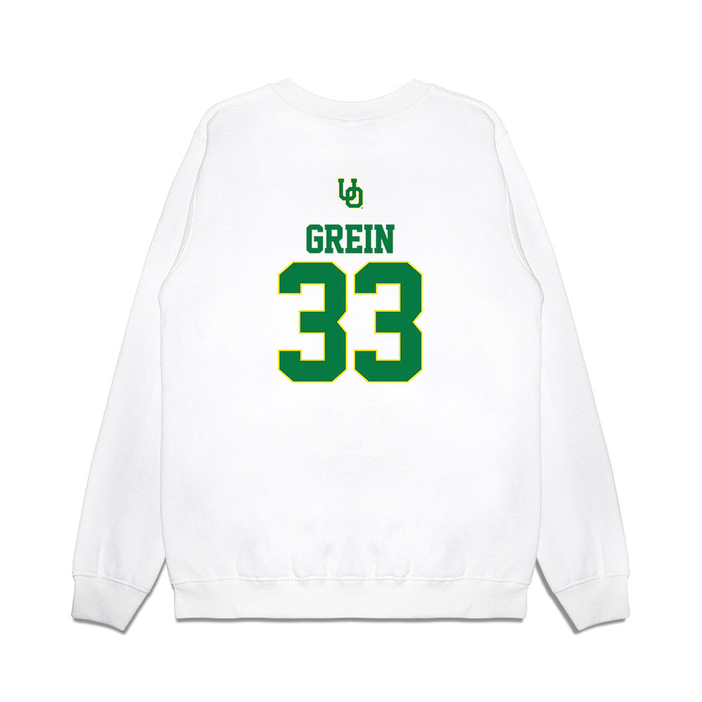 Oregon - NCAA Softball : Lyndsey Grein - USA Premium Crewneck Sweatshirt-1