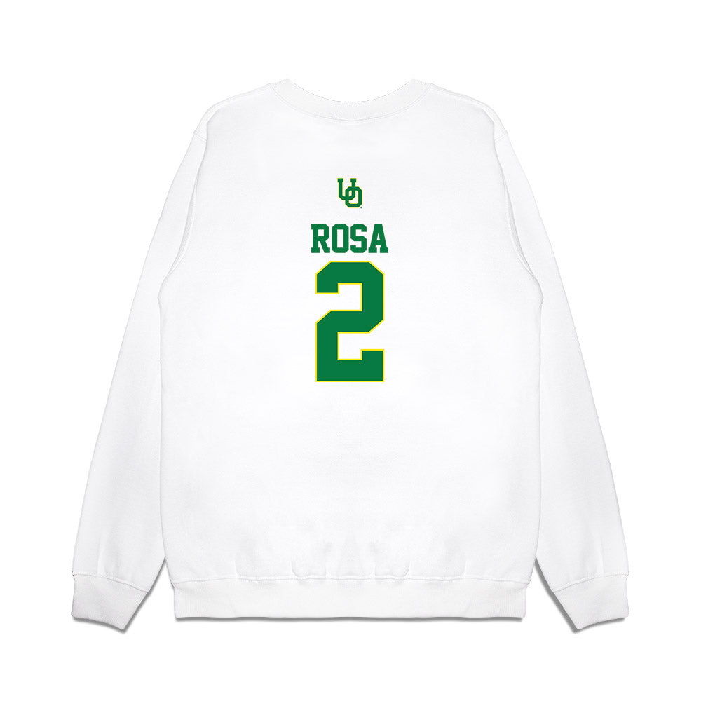 Oregon - NCAA Softball : Braiesey Rosa - USA Premium Crewneck Sweatshirt-1