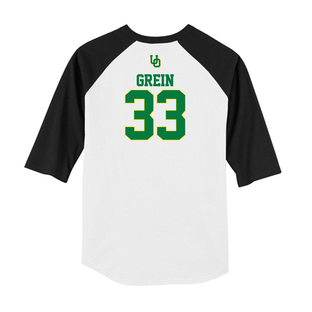 Oregon - NCAA Softball : Lyndsey Grein - USA Raglan Shirt-1