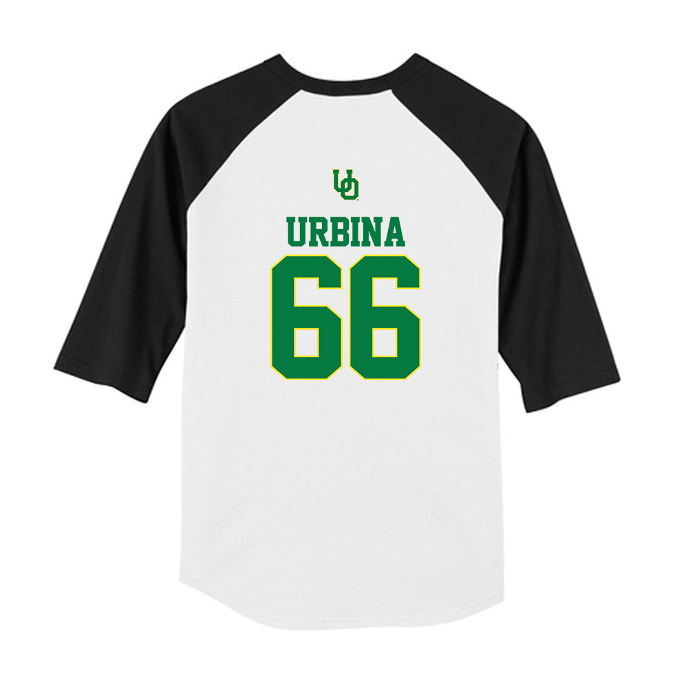 Oregon - NCAA Softball : Amanda Urbina - USA Youth Raglan T-Shirt-1