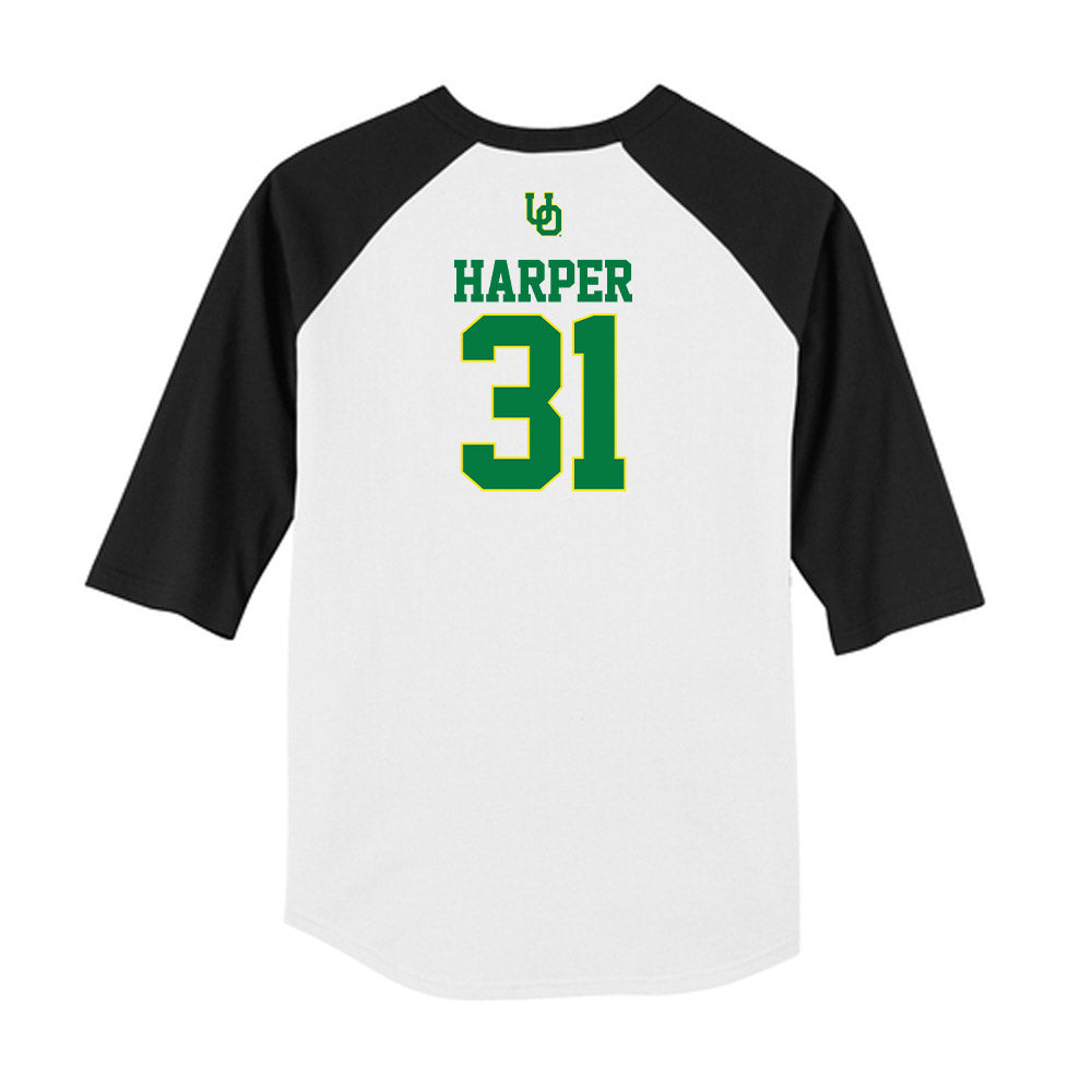 Oregon - NCAA Softball : Amari Harper - USA Raglan Shirt-1