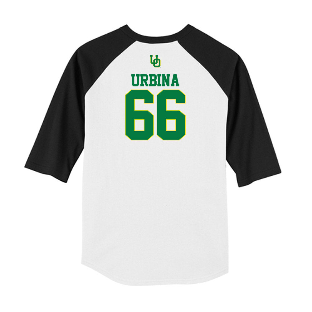 Oregon - NCAA Softball : Amanda Urbina - USA Raglan Shirt-1
