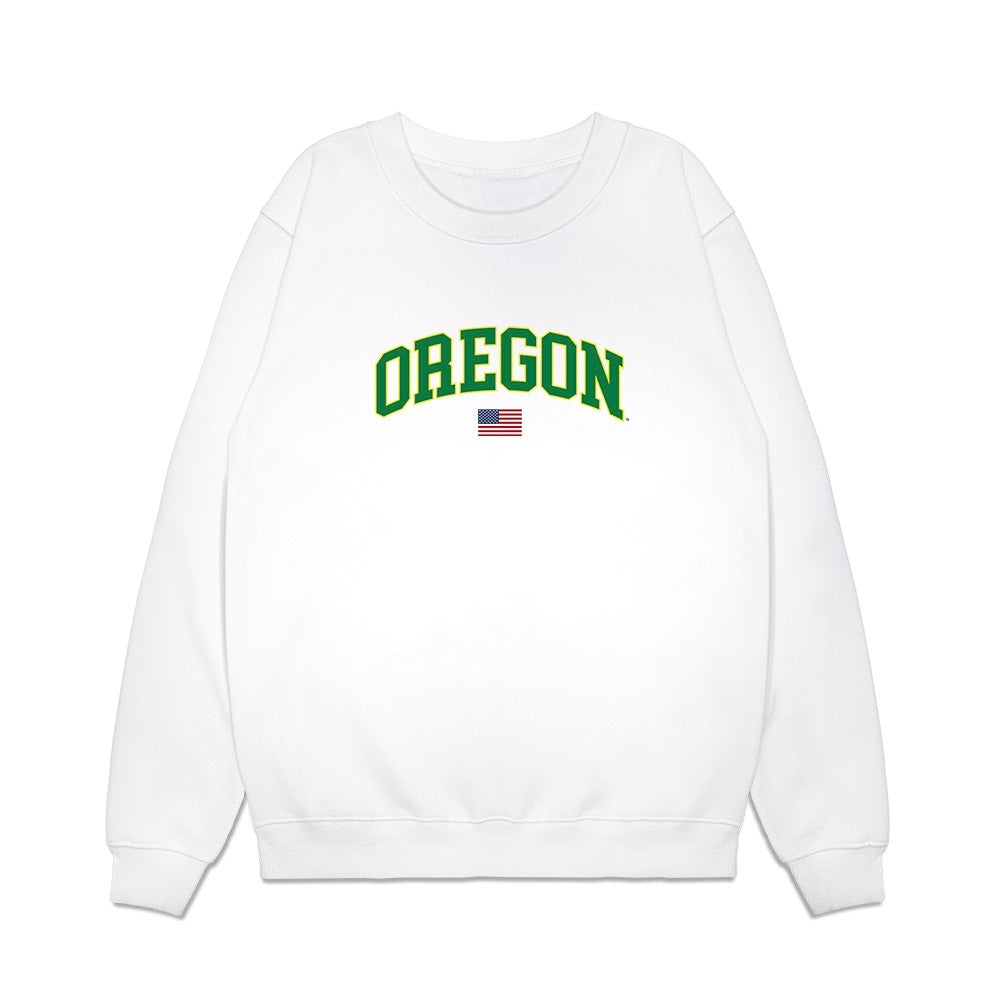 Oregon - NCAA Softball : Maddie Milhorn - USA Premium Crewneck Sweatshirt-0