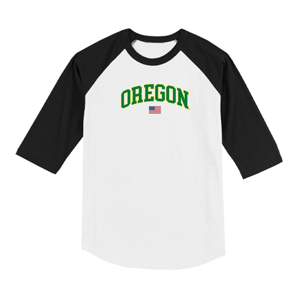 Oregon - NCAA Softball : Braiesey Rosa - USA Raglan Shirt-0