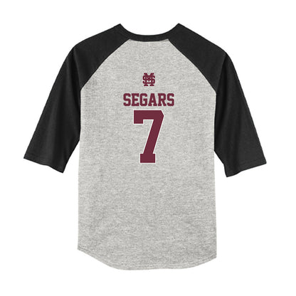 Mississippi State - NCAA Softball : Anna Kate Segars - USA Youth Raglan T-Shirt-1