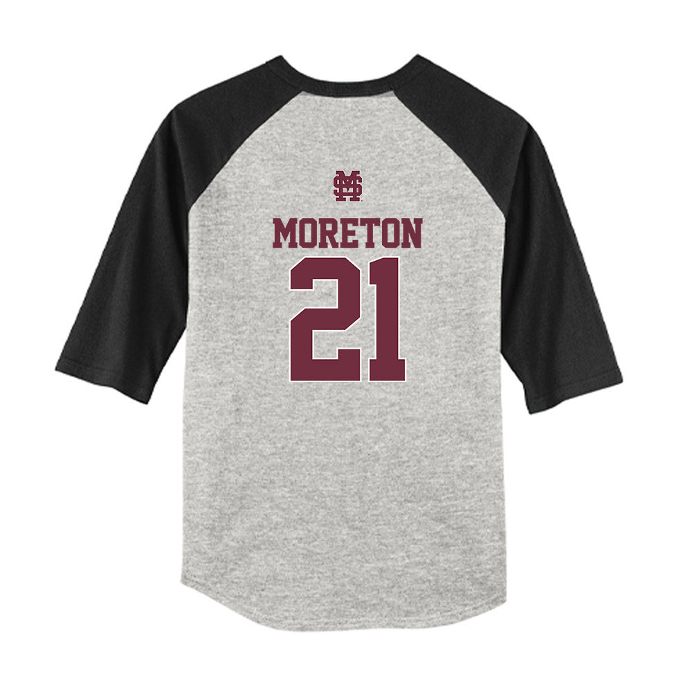 Mississippi State - NCAA Softball : Brinkley Moreton - USA Youth Raglan T-Shirt-1