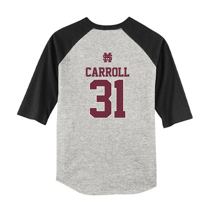 Mississippi State - NCAA Softball : Sydney Carroll - USA Youth Raglan T-Shirt-1