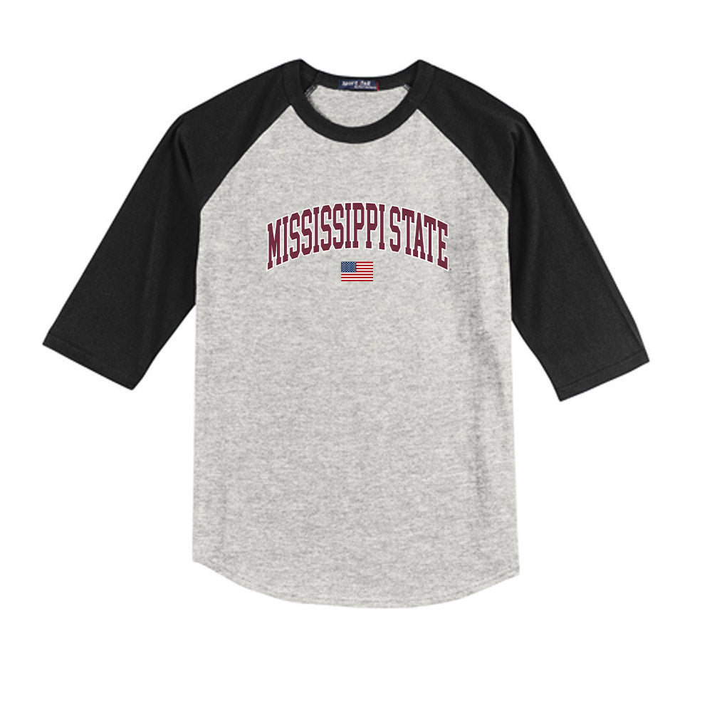 Mississippi State - NCAA Softball : Sydney Carroll - USA Youth Raglan T-Shirt-0