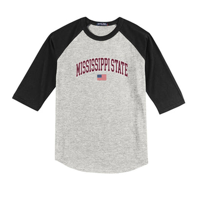 Mississippi State - NCAA Softball : Desiree Rivera - USA Youth Raglan T-Shirt-0