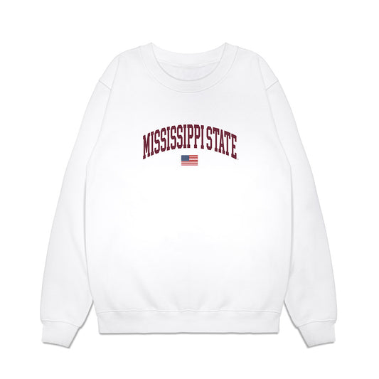 Mississippi State - NCAA Softball : Nadia Barbary - USA Premium Crewneck Sweatshirt-0