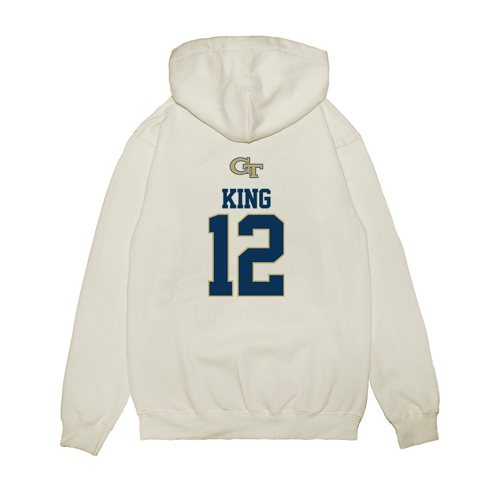 Georgia Tech - NCAA Softball : Gracie King - USA Premium Hooded Sweatshirt-1