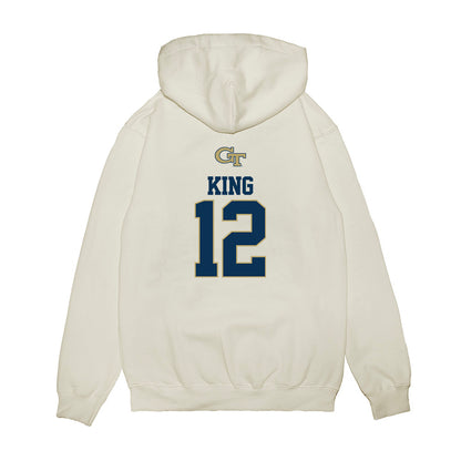 Georgia Tech - NCAA Softball : Gracie King - USA Premium Hooded Sweatshirt-1