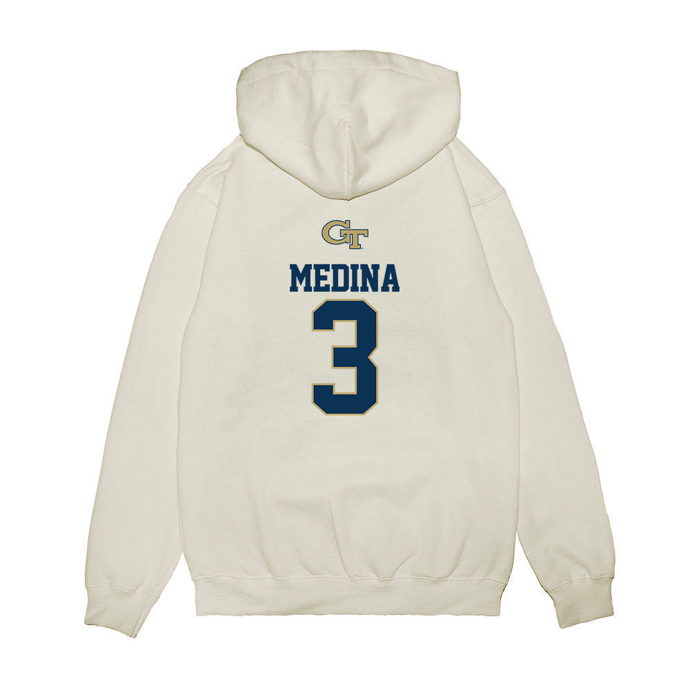 Georgia Tech - NCAA Softball : Holly Medina - USA Premium Hooded Sweatshirt-1