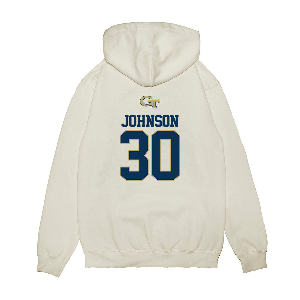 Georgia Tech - NCAA Softball : Madalyn Johnson - USA Premium Hooded Sweatshirt-1