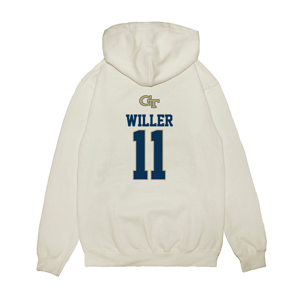 Georgia Tech - NCAA Softball : Alyssa Willer - USA Premium Hooded Sweatshirt-1