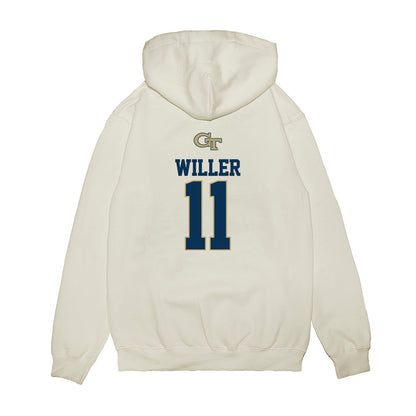 Georgia Tech - NCAA Softball : Alyssa Willer - USA Premium Hooded Sweatshirt-1