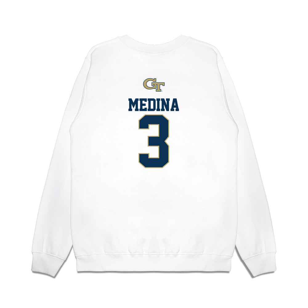 Georgia Tech - NCAA Softball : Holly Medina - USA Premium Crewneck Sweatshirt-1