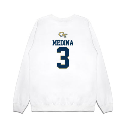Georgia Tech - NCAA Softball : Holly Medina - USA Premium Crewneck Sweatshirt-1