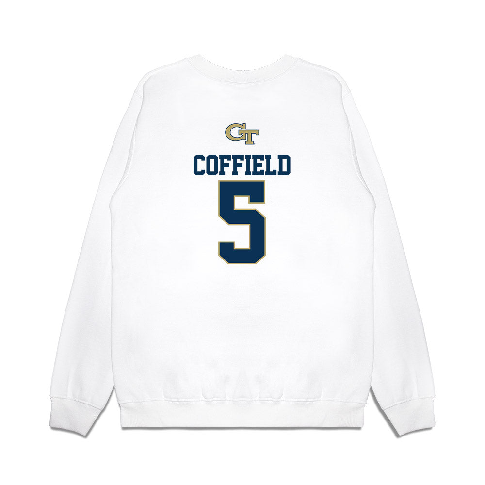 Georgia Tech - NCAA Softball : Makayla Coffield - USA Premium Crewneck Sweatshirt-1
