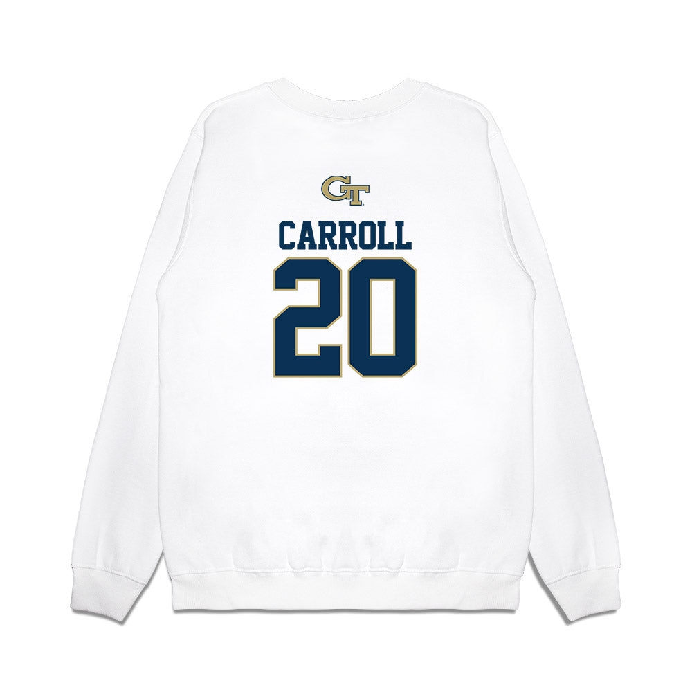 Georgia Tech - NCAA Softball : Paige Carroll - USA Premium Crewneck Sweatshirt-1