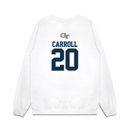 Georgia Tech - NCAA Softball : Paige Carroll - USA Premium Crewneck Sweatshirt-1