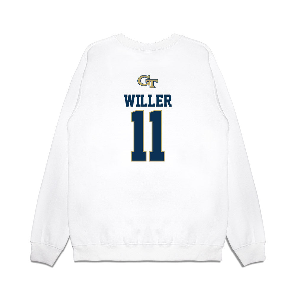 Georgia Tech - NCAA Softball : Alyssa Willer - USA Premium Crewneck Sweatshirt-1