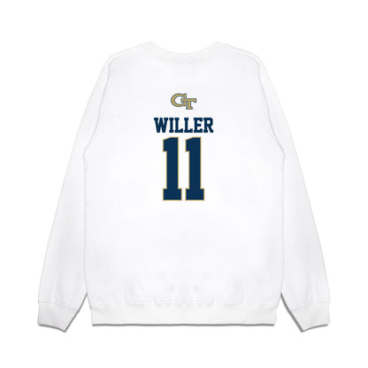Georgia Tech - NCAA Softball : Alyssa Willer - USA Premium Crewneck Sweatshirt-1