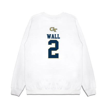Georgia Tech - NCAA Softball : Raegan Wall - USA Premium Crewneck Sweatshirt-1