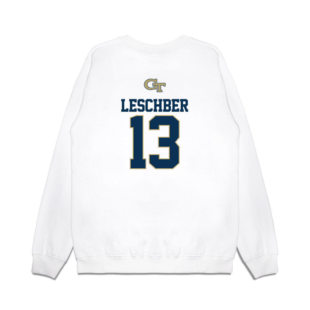 Georgia Tech - NCAA Softball : Addison Leschber - USA Premium Crewneck Sweatshirt-1